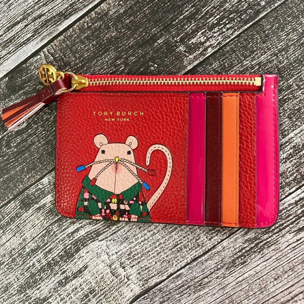 Tory Burch “Rita the Rat” 5 Card Holder - Picture 3 of 6